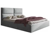 Polsterbett mit Bettkasten und Lattenrost 160x200 Marad Grau