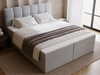 Boxspringbett mit Bettkasten 200x200 Maison Grau