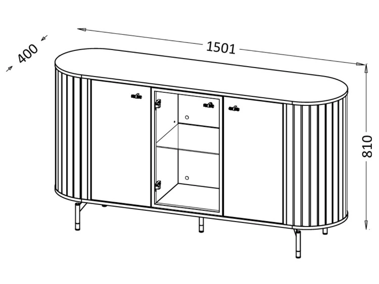 Möbel-Set für Wohnzimmer Soria Kaschmir