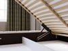 Polsterbett mit Bettkasten und Lattenrost 140x200 Orio Beige