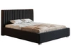 Polsterbett mit Bettkasten und Lattenrost 180x200 Toscania Schwarz