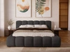 Polsterbett mit Bettkasten und Lattenrost 120x200 Doria Schwarz