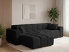 Ecksofa L-Form Links Moderne Ecksofa Loopo Schwarz
