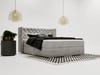 Boxspringbett mit Bettkasten 180x200 Lion Grau