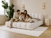 Polsterbett mit Stauraum und Lattenrost 140x200 Cloud Soft Beige