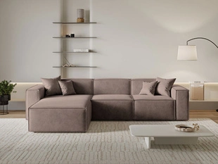 Ecksofa L-Form Links Arizona Braun