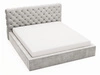 Polsterbett mit Bettkasten und Lattenrost 120x200 Apollo Hellgrau