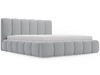 Polsterbett mit Bettkasten und Lattenrost 160x200 Cloud Hellgrau
