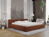 Polsterbett mit Bettkasten und Lattenrost 160x200 Lipari Braun