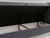 Boxspringbett mit Bettkasten 140x200 Primavera Dunkelgrau