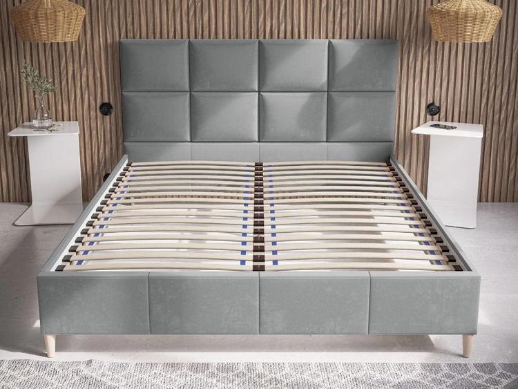 Polsterbett mit Lattenrost 160x200 Luxe Beige