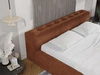 Polsterbett mit Bettkasten und Lattenrost 180x200 Lipari Braun
