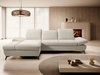 Ecksofa L-Form Links mit Schlaffunktion und Bettkasten Hannover Creme