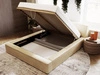 Polsterbett mit Bettkasten und Lattenrost 120x200 Lago Beige