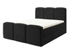 Boxspringbett mit Bettkasten 140x200 Campi Schwarz