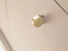 Kommode mit Türen sowie Schubladen mit Golden Metallbeinen Amor Beige