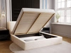 Polsterbett mit Bettkasten und Lattenrost 180x200 Monaco Creme