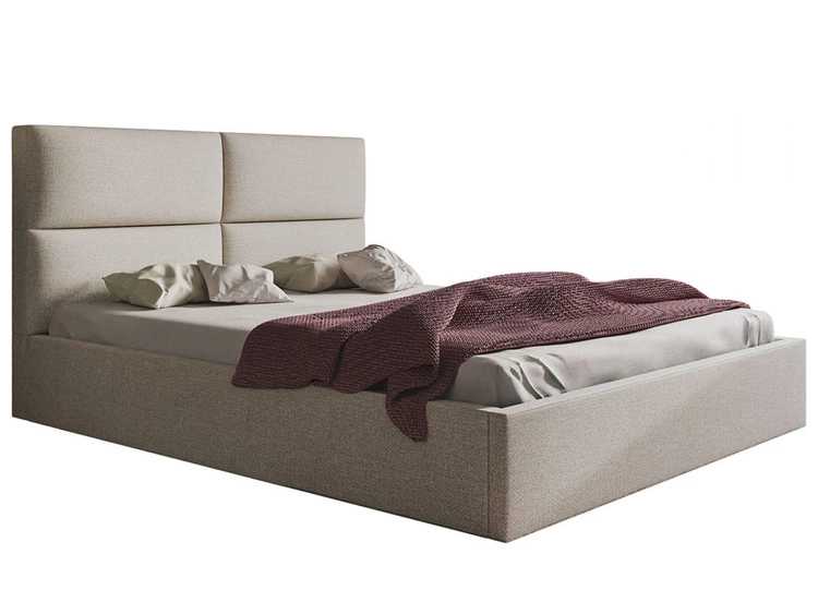 Polsterbett mit Bettkasten und Lattenrost 180x200 Marad Beige