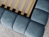 Polsterbett mit Bettkasten und Lattenrost 140x200 Italia Blau