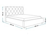 Polsterbett mit Bettkasten und Lattenrost 180x200 Taranto Dunkelblau