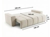 Schlafsofa mit Bettfunktion und Bettkasten Miro Schwarz