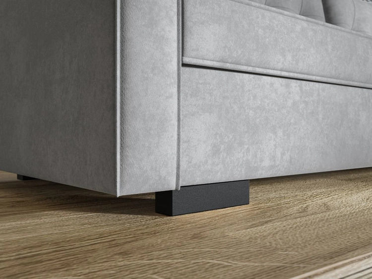 Schlafsofa mit Bettfunktion und Bettkasten Pori Dunkelblau