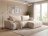 Ecksofa L-Form Rechts mit Schlaffunktion und Bettkasten Caleo Beige
