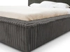 Polsterbett mit Bettkasten und Lattenrost 180x200 Lago Grau