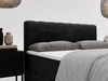 Boxspringbett mit Bettkasten 140x200 Forte Schwarz