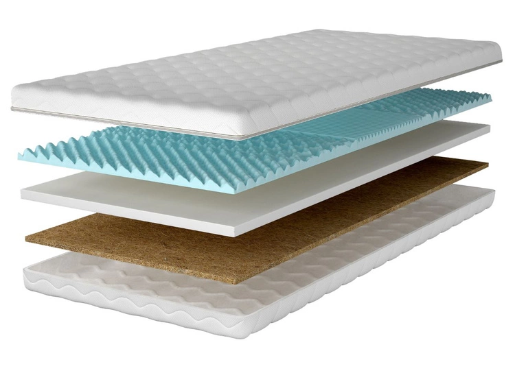 Schaumstoffmatratze mit profilierter Schaumlage und Kokosmatte Sena 200x200