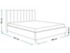 Polsterbett mit Lattenrost 180x200 Snazi Dunkelblau