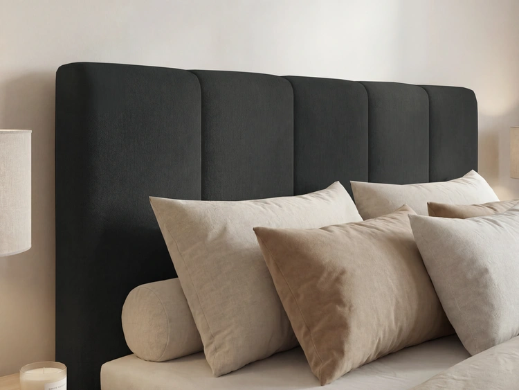 Boxspringbett mit Bettkasten 120x200 Vendi grau