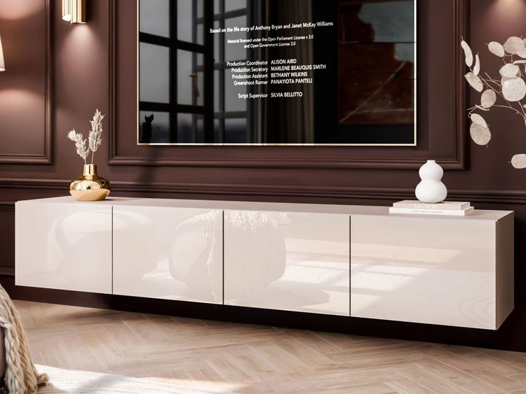 Hängeschrank mit Türen 200 cm Nodoo Kaschmir