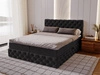 Boxspringbett mit Bettkasten 120x200 Canolo Schwarz