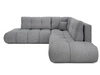 Ecksofa mit Schlaffunktion und Bettkasten Links Kair Grau