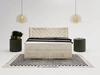 Boxspringbett mit Bettkasten 160x200 Lion Creme