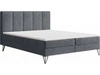 Boxspringbett mit Bettkasten 180x200 Vendi grau