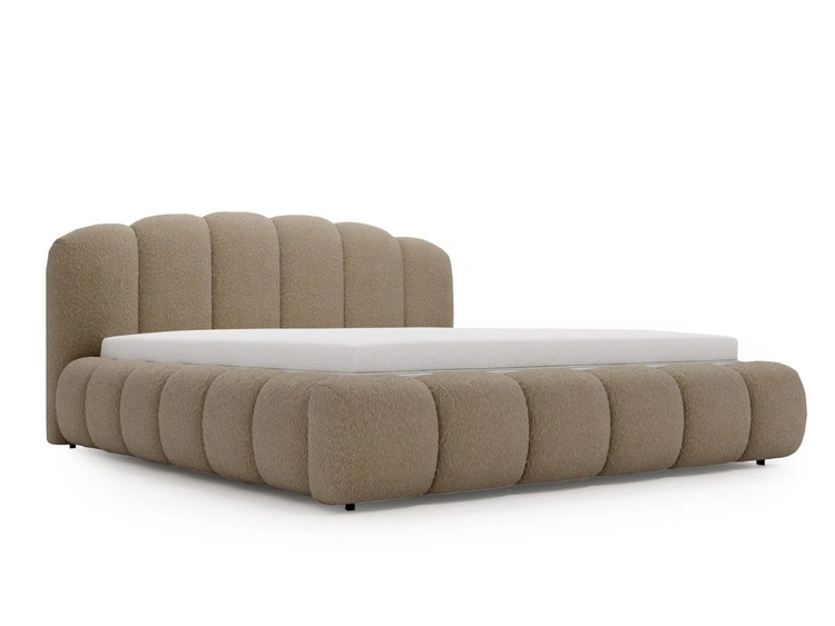 Polsterbett mit Stauraum und Lattenrost 160x200 Cloud Soft Braun