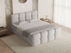 Boxspringbett mit Bettkasten 180x200 Rivon Hellgrau