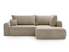 Ecksofa L-Form mit Schlaffunktion und Bettkasten Savana Bis Beige