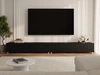 TV-Lowboard mit Türen 300 cm Kioto Schwarz matt