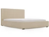 Polsterbett mit Bettkasten und Lattenrost 200x200 Malmo Beige
