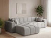 Ecksofa L-Form Links Moderne Ecksofa Loopo Grau