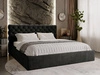 Polsterbett mit Bettkasten und Lattenrost 120x200 Apollo Schwarz