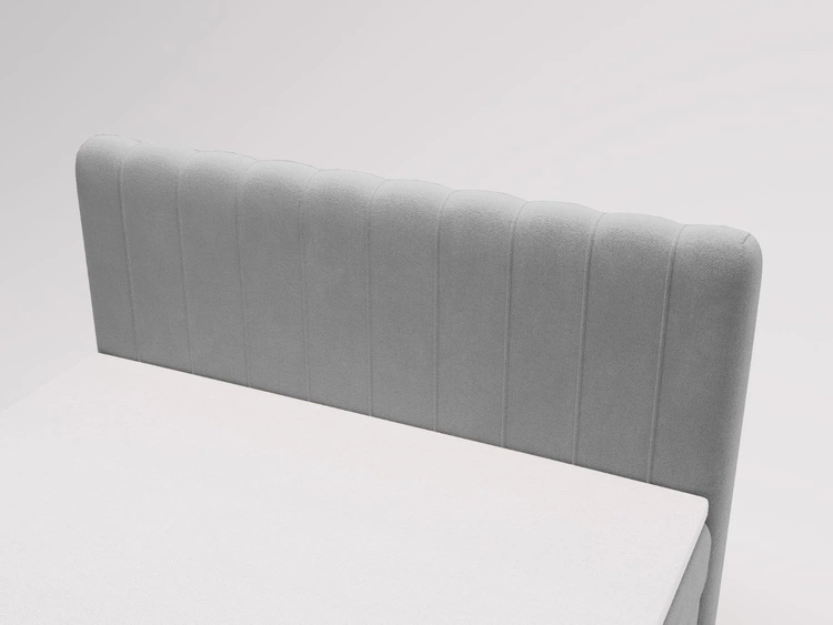 Boxspringbett mit Bettkasten 180x200 Osteno Grau