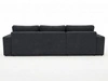 Ecksofa L-Form fürs Wohnzimmer Nesto Links Schwarz