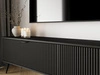 TV-Lowboard mit Türen 200 cm Latina Schwarz