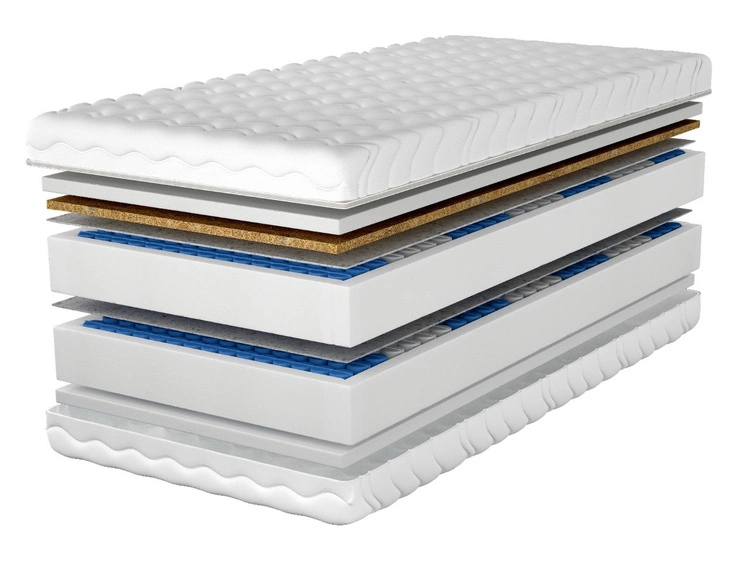 Taschenfederkernmatratze mit Kokosmatte und Polyurethanschaum Cavani 120x200