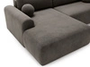 Ecksofa L-Form mit Schlaffunktion und Bettkasten Savana Links Grau