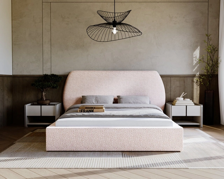 Polsterbett mit Lattenrost 160x200 Blossom - Beige